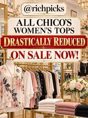 ALL Chico's Women's Tops on SALE for 2 Days ALL SIZES